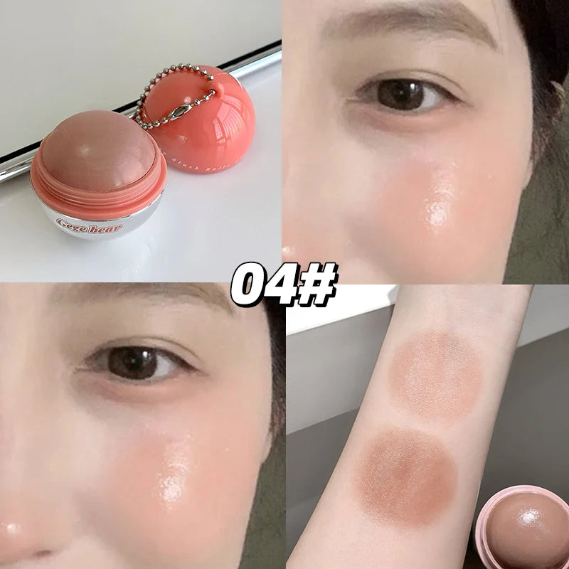 Gege Bear Juice Blush Ball Water Light Blusher Brightening Face Easy Qme GX1513-4