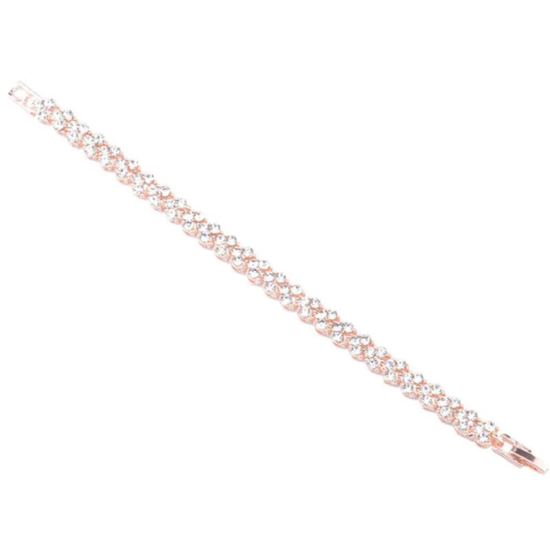 Fashionable Magnetic Gold Chain Crystal Bracelet Women Stylish Female Qme
