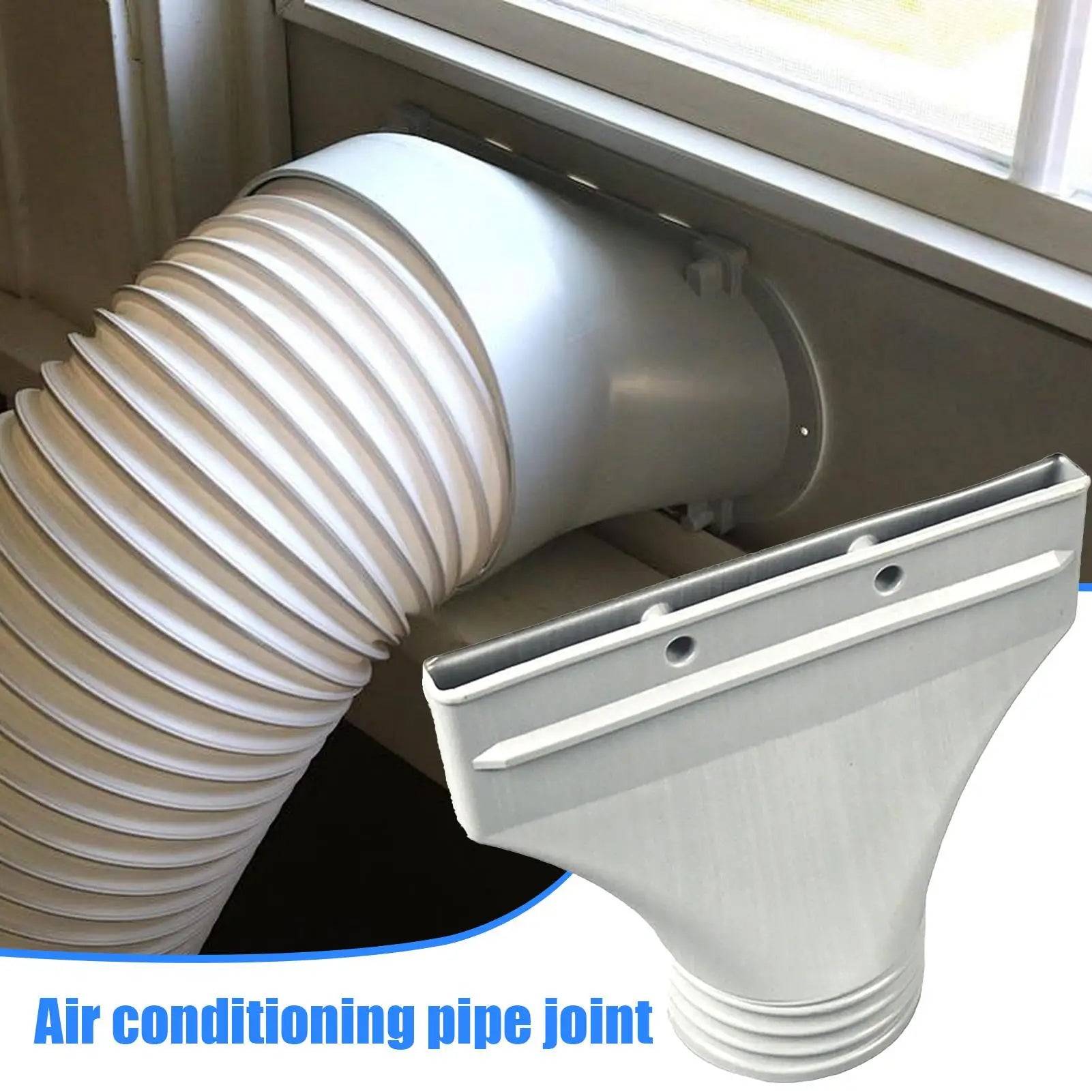 Portable Ac Hose Coupler Ac/Dryer Vent Adapter Seal Vent Tube Kit for Air Conditioner Unit Duct Dryer Home Car Window Door Range Qme