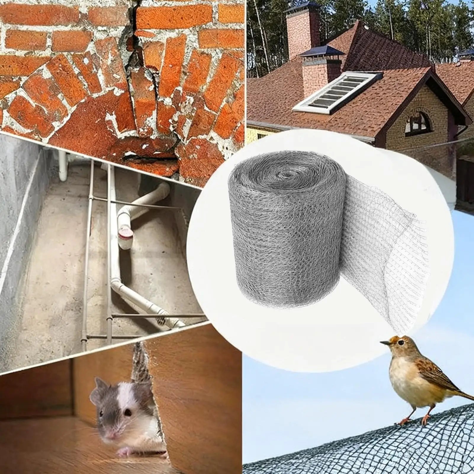 Vent Mesh Screen Stainless Root Protection Barrier Mice Control Air Qme