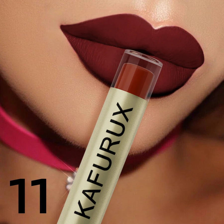 20 Colors Dark Brown Nude Liquid Lipsticks Waterproof Velvet Matte Qme 11