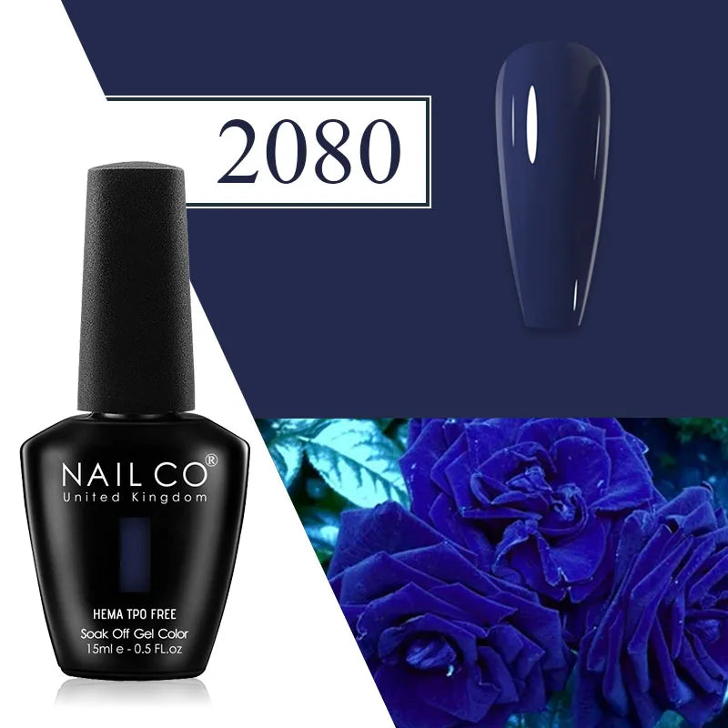 NAILCO Plum Gel Nail Polish Matte Coat Autumn Winter Semi Permanent