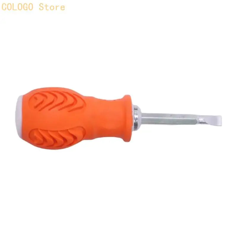 Steel Slotted Screwdriver Enhanced Grip Detachable Bit Design Home Qme