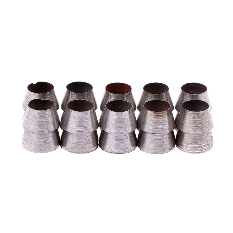 10pcs Safety Round Handle Wedges Steel Hammer Handle Splitting Wedge Set For Axe Claw Hammer Steel For Carpentry Maintenance Qme