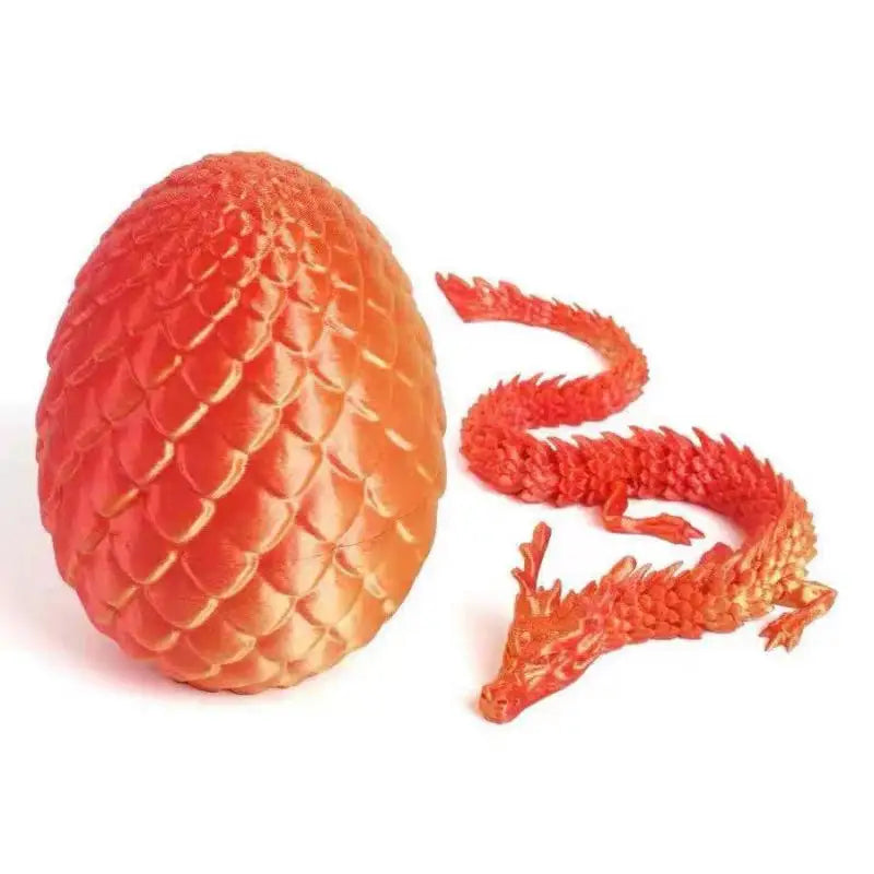 3D Printed Dragon Egg Articulated Model Home Decor Items Room Qme StyleC