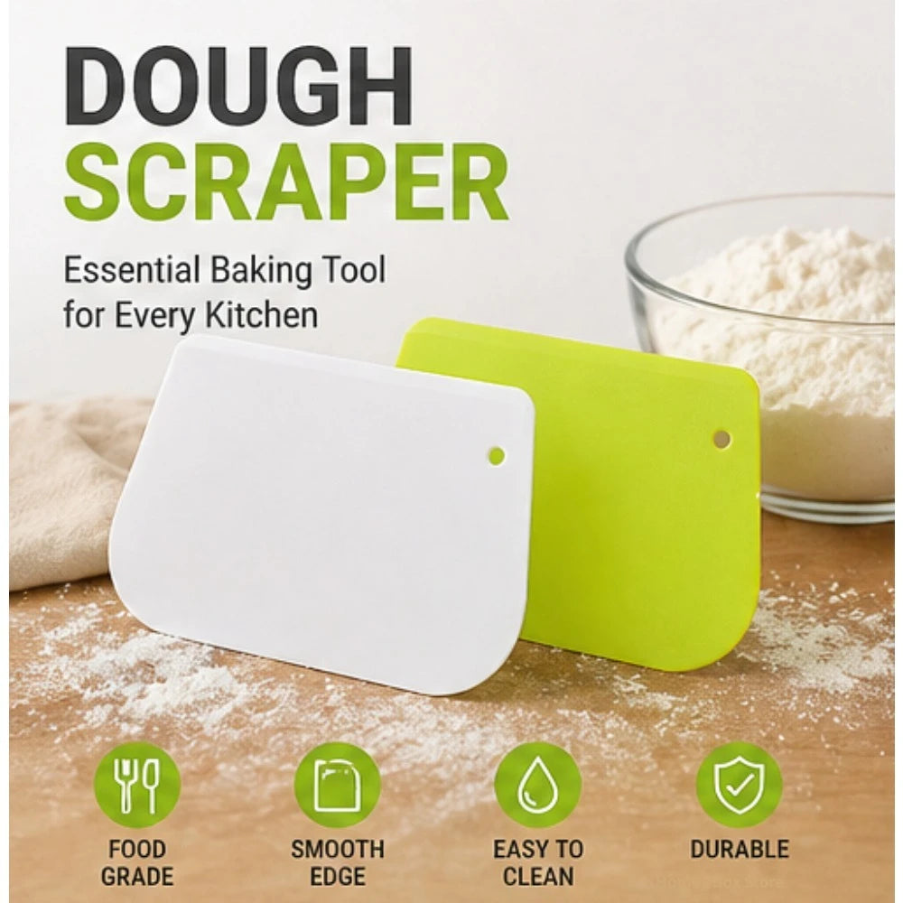 Baking-Supplies Dough-Scraper Plastic Smooth Edge Butter Cake Spatula Essential Household Kitchen Baking Tool Qme