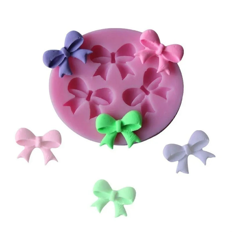Bow Ties Silicone Cake Mold 3D Chocolate Candy DIY Tools Baking Qme