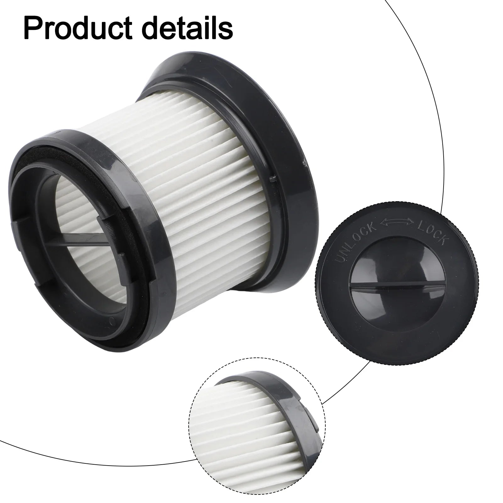 1/3 Pcs Exhaust Filter For CleanMaxx MJ1901B For Cyclone Vacuum Dust Container Filter Accessories Replacement Qme