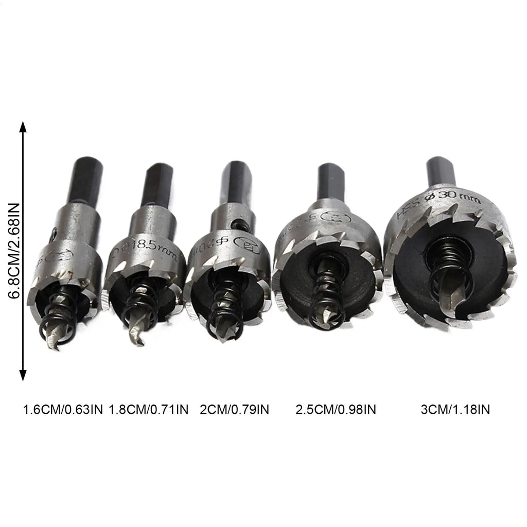 Hole Drill Bit 5 High-speed Wear-resistant Drilling Cutter Saw Door Qme