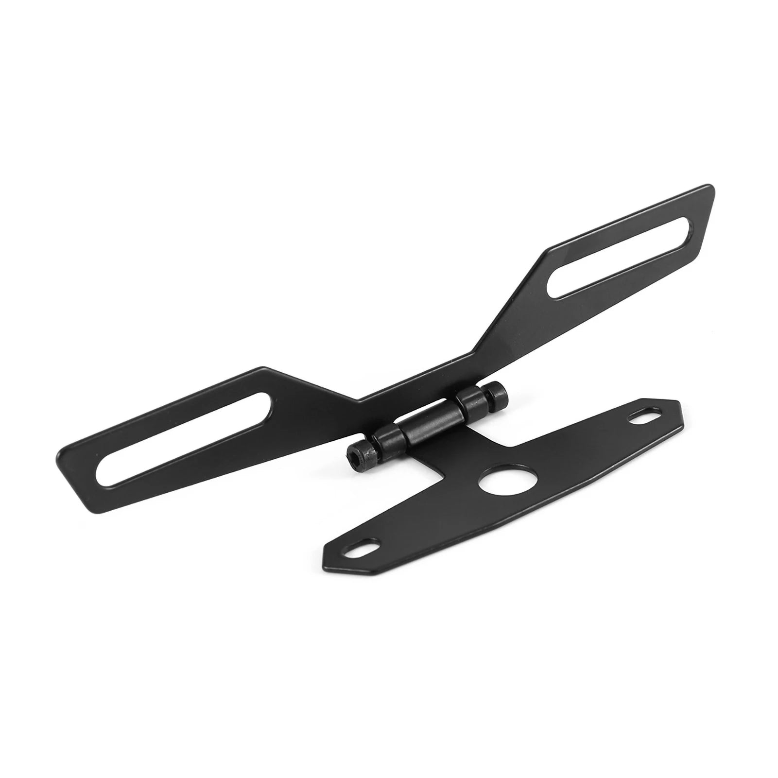 Motorcycle License Plate Bracket Taillight Mount Support Folding Number Plate Frame Holder Mount Universal Motorbike Accessories Qme