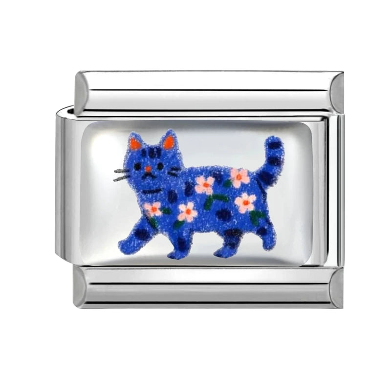 Fashion Pink Heart Dogs Cats Colorful Pets Animals Italian Charm Fit