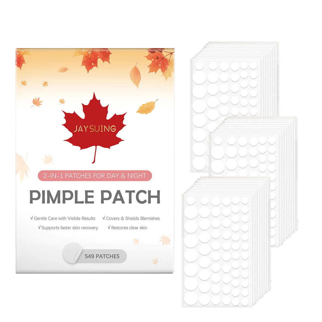 Hydrocolloid Acne Patches Round Spot Invisible Acne Pimple Patches Absorb Pus & Oil Reduce Redness Waterproof & Skin-Friendly Qme