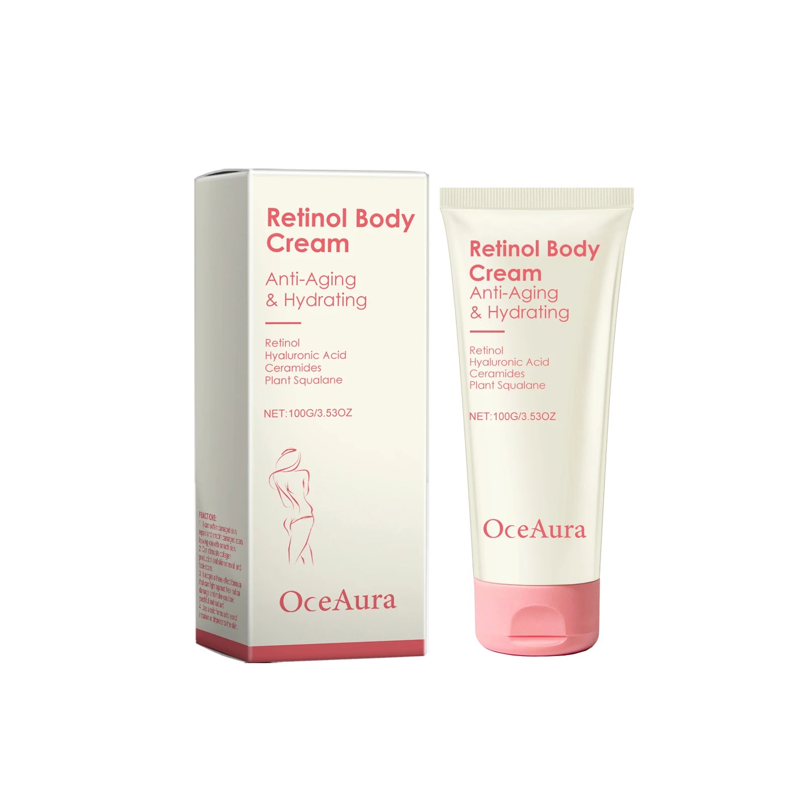 Retinol Firming Body Cream Anti-Wrinkle Tightening Improve Sagging Skin Remove Cellulite Nourish Lift Firming Moisturizing Cream Qme 100g Boxed