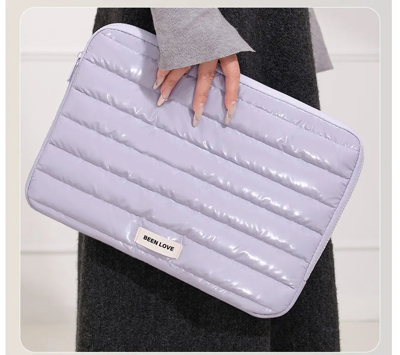 A 13.3/14 inch fluffy laptop case, suitable for MacBook Air iPad Pro and Huawei iPad laptop cases, fashionable laptop soft cases Qme