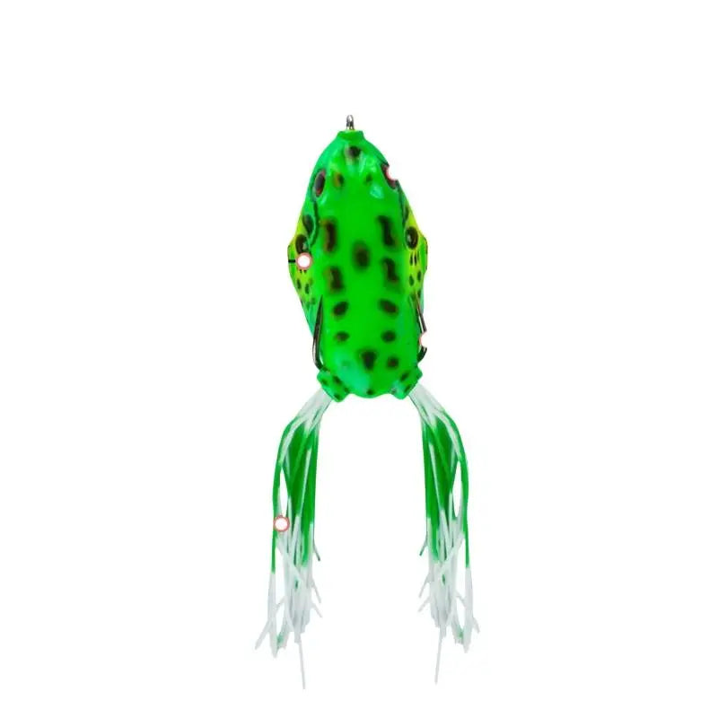 Frog Bait Plastic Fishing Lure Hooks Topwater Ray Artificial 3D Eyes Qme