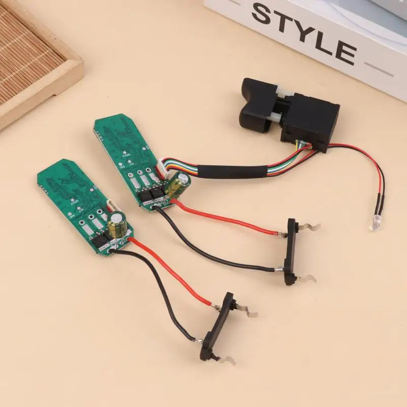 16.8V Lithium Drill Control Board + Switch Assembly 18V Brushless Drill Circuit Board Switch 07115. Qme