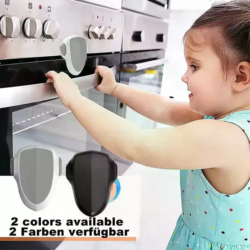 Child Safety Oven Lock Multipurpose Adhesive Installation Heat Resistant For Oven Cabinet Drawer Lock Qme