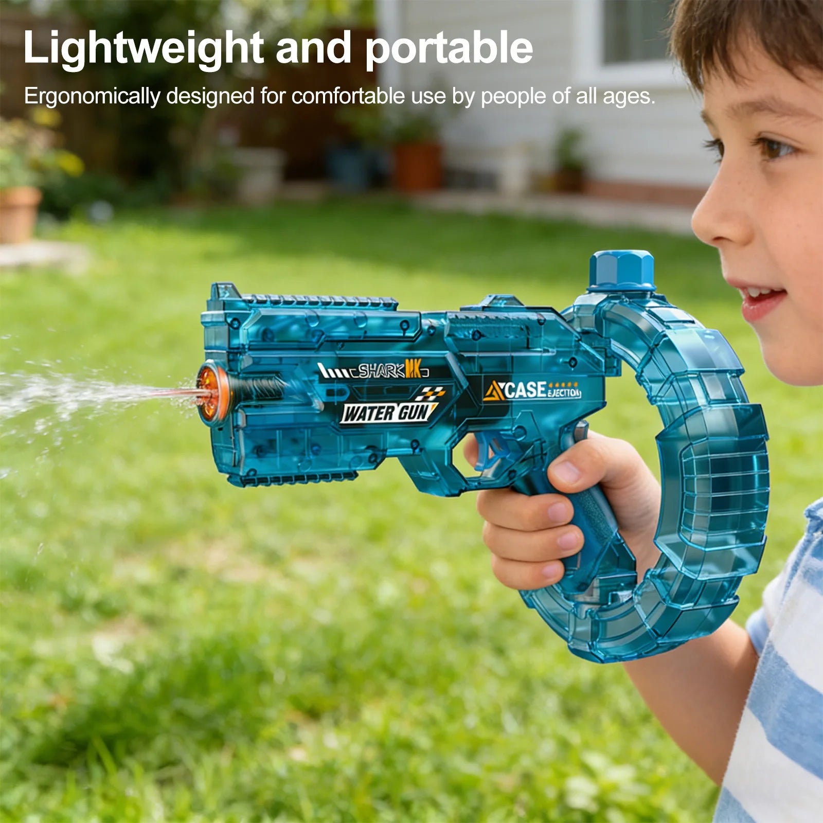 Electric Water Guns For Adults Powerful Squirt Automatic Water Suction Water Blasters Summer Outdoor Beach Toy For boys Kid Gift Qme