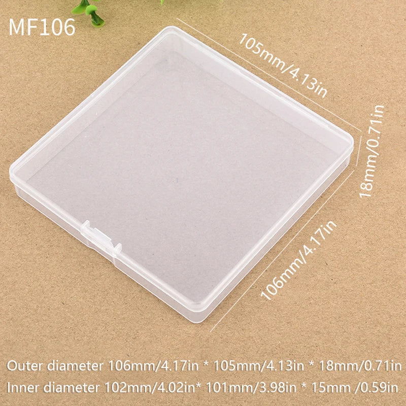 Square Transparent Packing Box Dustproof Durable ID Card Parts Qme Default Title