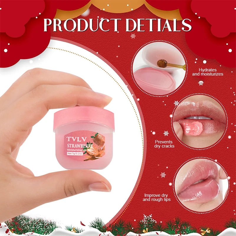 Fruit Lip Balm Spoon Autumn Winter Moisturizing Mask Anti-crack Care Qme