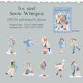 20 Sheets Winter Fashion Theme PET Stickers for DIY Scrapbook Collage Guitar Phone Case Notebook Decoration Supplies Qme 1
