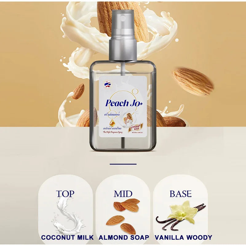 Women's Milky Floral Perfume Alcohol-free Milk Peony Fragrance Body Qme Almond Milk 90ml