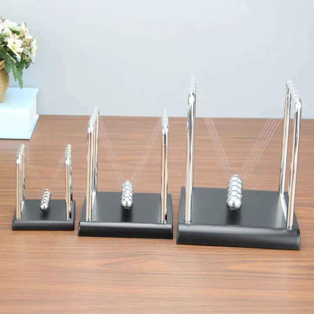 Newton's Cradle Balance Ball Steel Pendulum Motion Toy for Physics Science Education Stress Relief Desk Christmas Home Decor Qme
