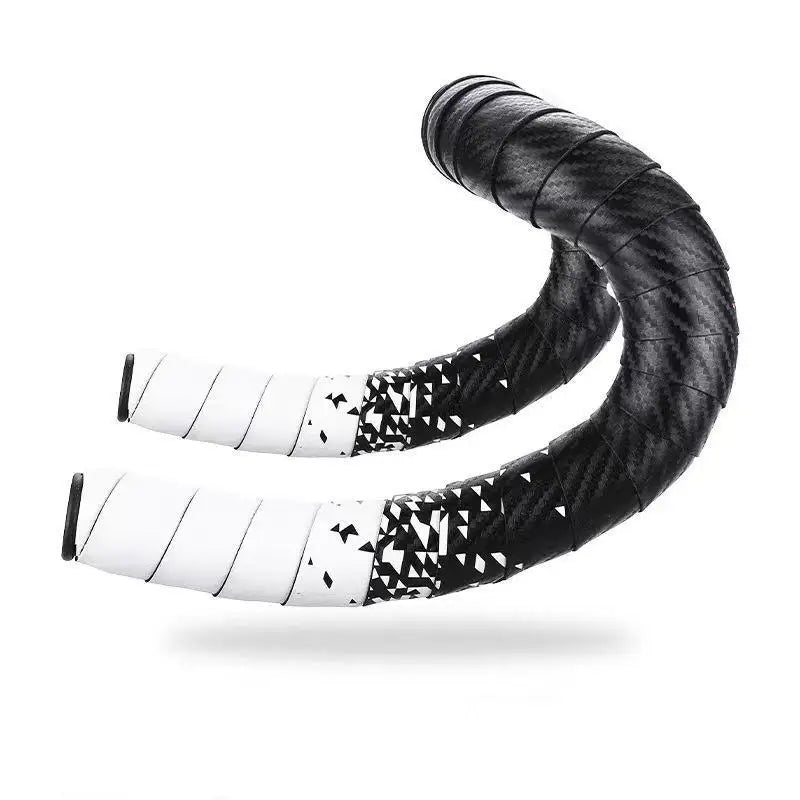 1Pair Anti-vibration Bike Handlebar Tape Non-slip PU EVA Bicycle Qme White