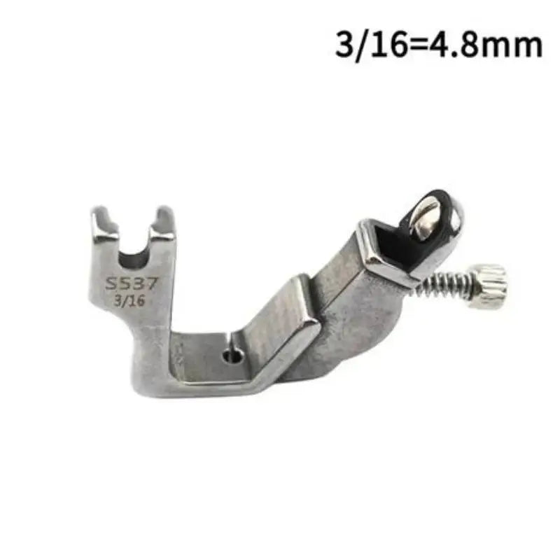S537 Pleated Wrinkled Presser Foot Right Guide Multifunctional Lockstitch Sewing Machine Feet Industrial Pressing Foot Qme 4 8mm