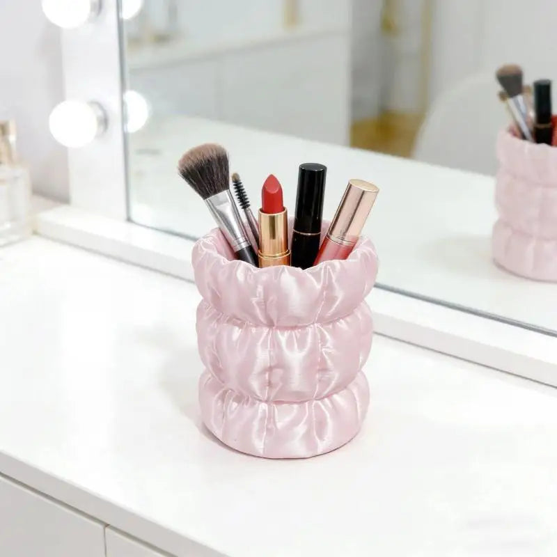 Makeup Brush Storage Holder Premium Elegant Large Capacity Cosmetic Qme