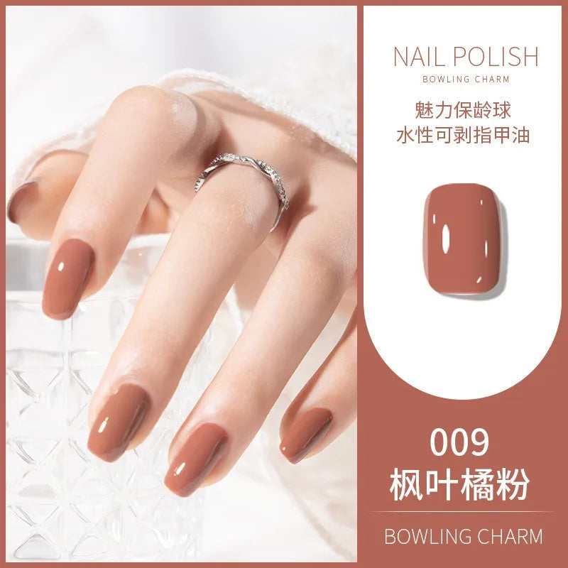 40 Colors Nail Polish Summer Water-based Quick Drying Tearable Art