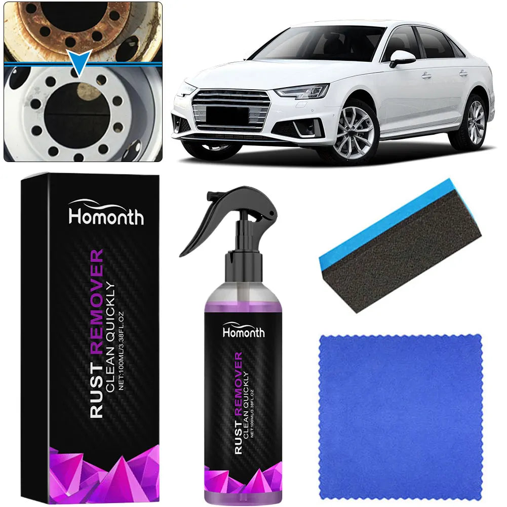 100/200ML Paint Rust Remover Derusting Spray Car Rust Removal Spray Car Wheel Hub Rust Remover for Car Maintenance Cleaning Qme