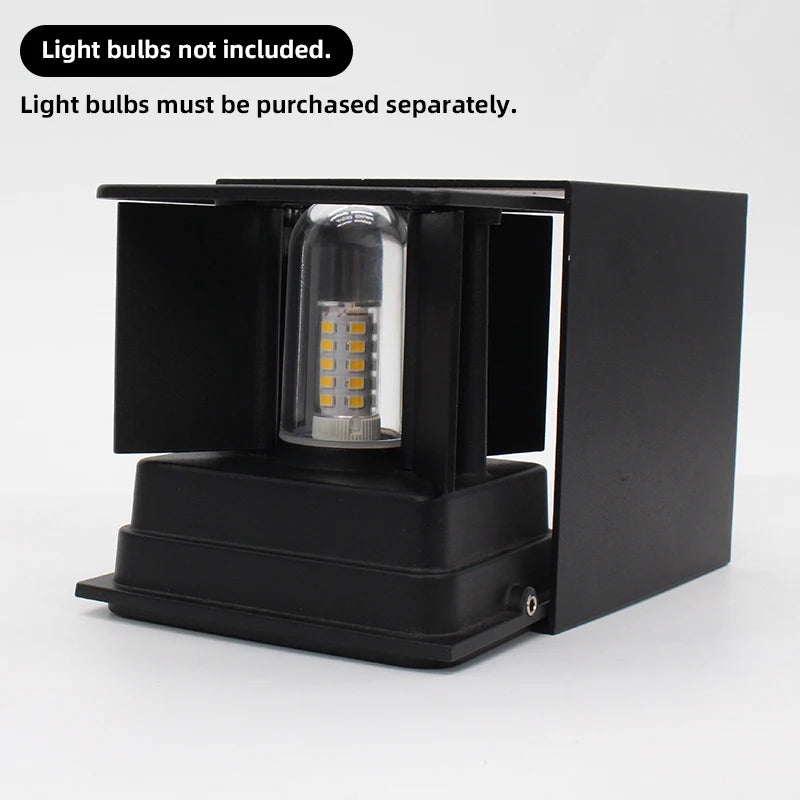 Aluminum G9 Bulb Garden Wall Lamp IP65 Waterproof Light Fixture Indoor/Outdoor Lighting Decoration 110V/220V lampara pared Qme