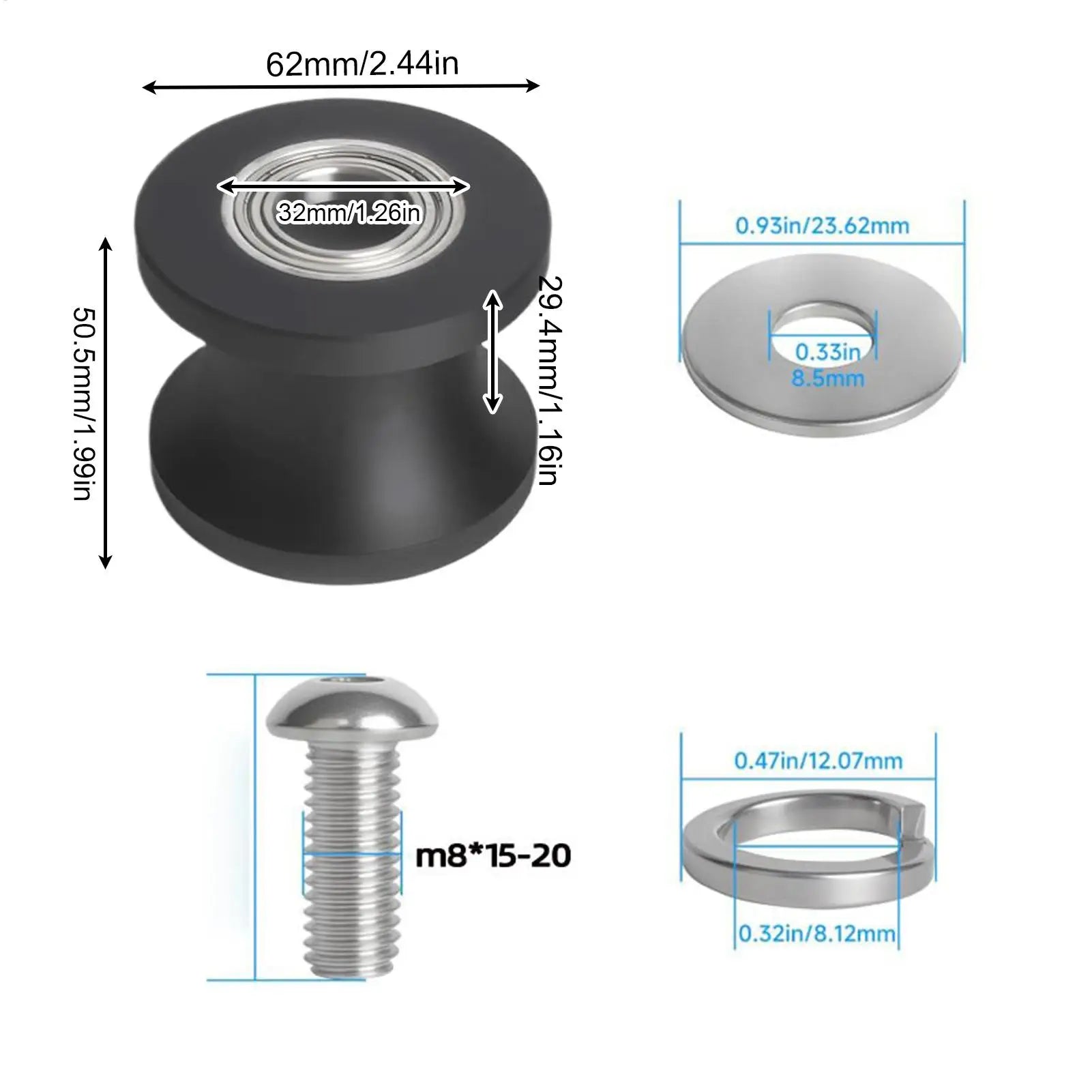 Elliptical Trainer Roller Quiet Smooth Replacement Parts Elliptical Replacement Parts For Indoor Commercial Gym Apartment Room Qme