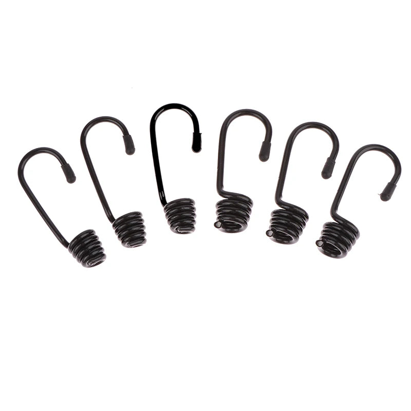 Spiral Hooks Tensioner Marine Shock Cord Bungee Elastic Rope Luggage Qme