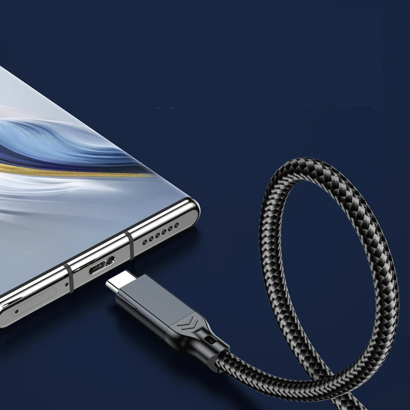 USB3.2 to Type C 10Gbps High Speed Data Cable USB C SSD Hard Disk Cable QC 3.0 3A 60W Fast Charging For Phones Laptops 0.5/1/2M Qme