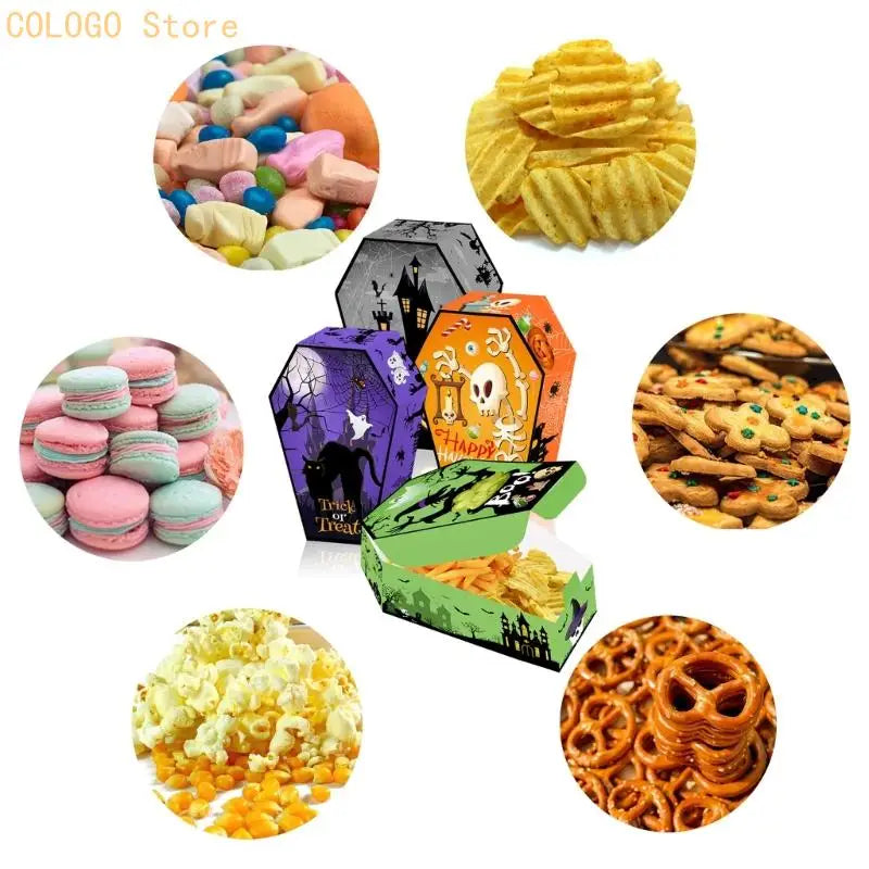Halloween Themed Candy Packaging Boxes 250GSM Cardstock Party Qme
