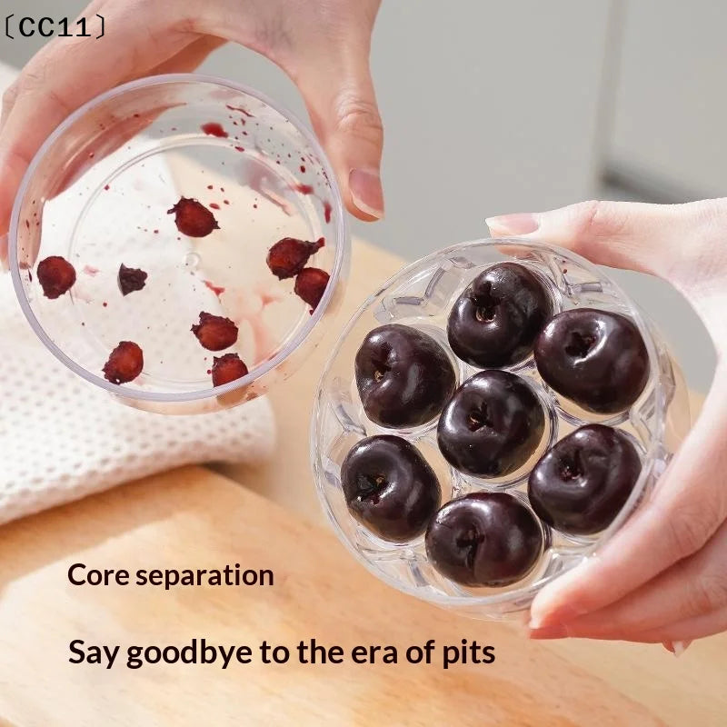 Cherry Pitters Corer Handheld Press Pitter Remover 7 Holes Qme