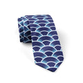 Fashionable Ukiyo-e Wave Print Tie Funny Small Animal Polyester Qme style1