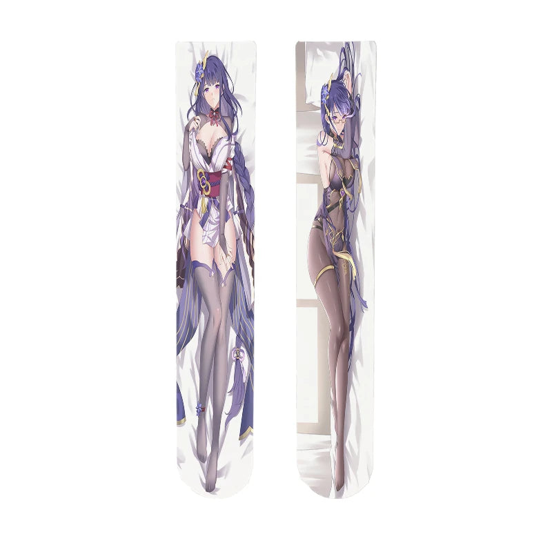 Interesting Japanese Design Women's Stockings Genshin Series Thigh Qme style5 One Size