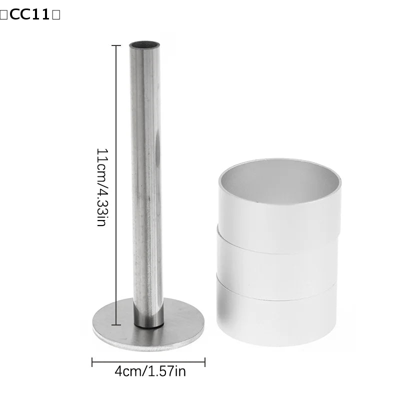 Stainless Steel Pulburon Molder Pusher Cake Decorating Tools Mousse Qme