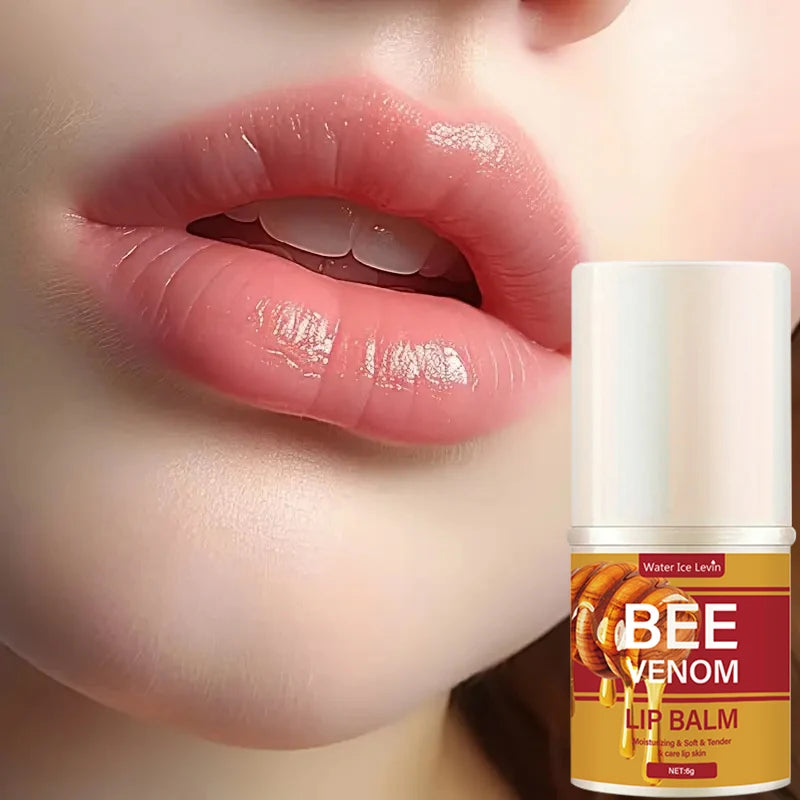 Bee Venom Lip Balm: Hydrating and Moisturizing, Gives a Translucent Shine, Soft and Lightweight, Instantly Hydrates, Smooth and Easy to Absorb, Cares for the Lips, Makes Lip Skin Softer and Smoother, Balanced Qme