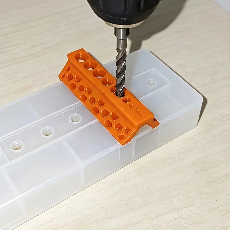 15mm ten hole drilling guide, auxiliary drill bit fixation, firmly fixed on PVC pipe, precise drilling to prevent drilling slipp Qme