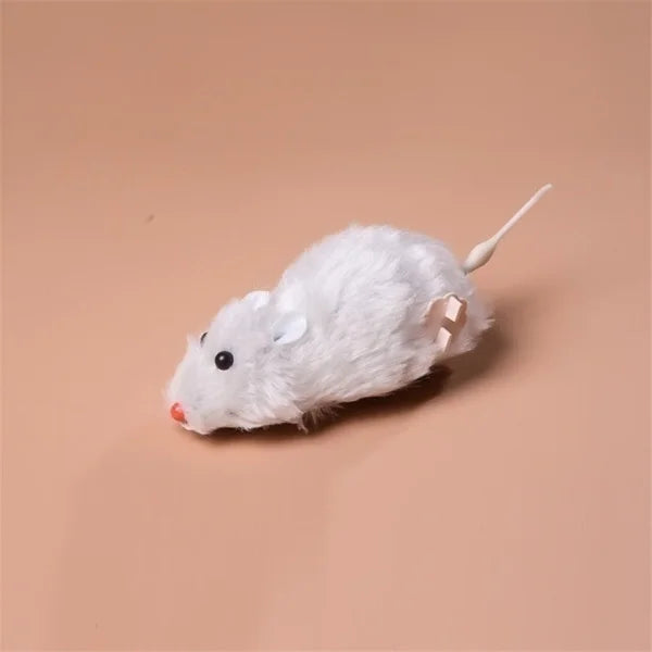 1Pcs Funny Lifelike Plush Mouse Running Rat Toy for Cats Dogs Pets Kids Random Color Cat Birthday Gift Qme