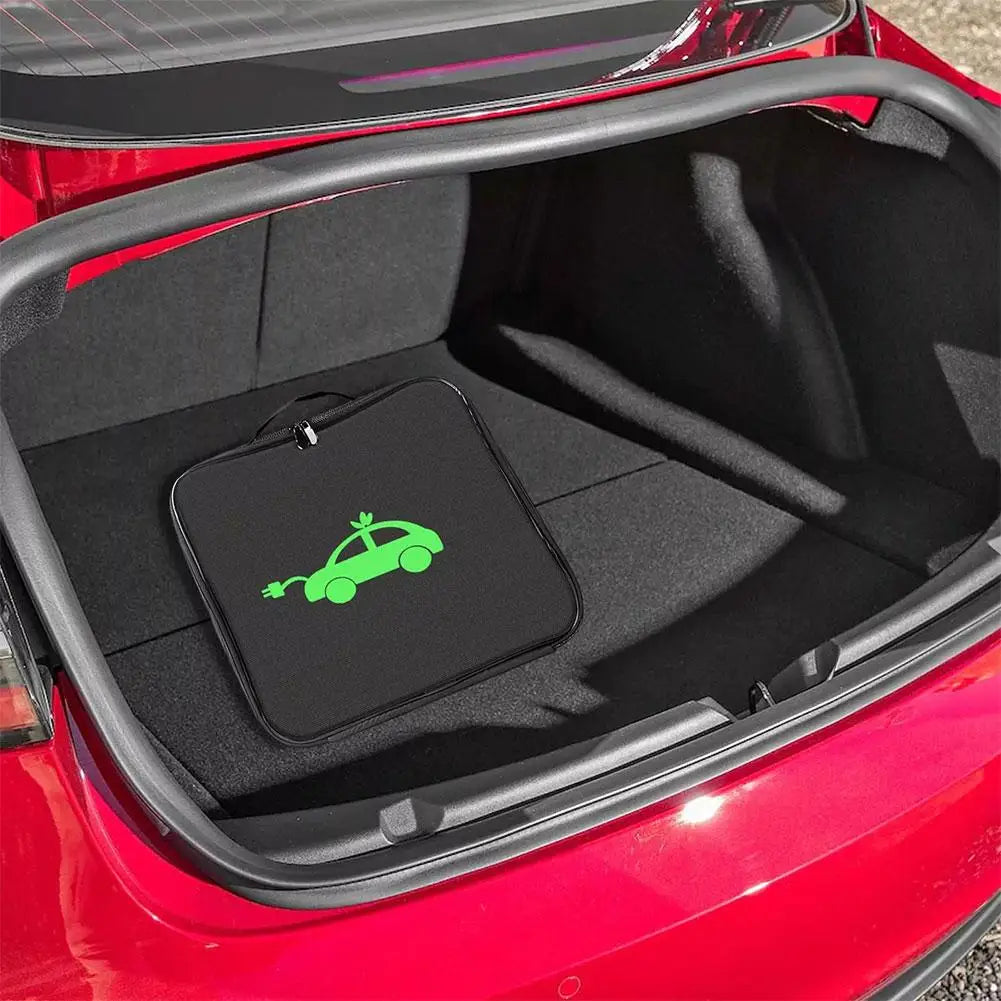 NEW EV Cable Organizer Bag Electric Car Charger Box Charging Organizer Jumper Cable Bag Electric Vehicle Charging Cable Case Qme