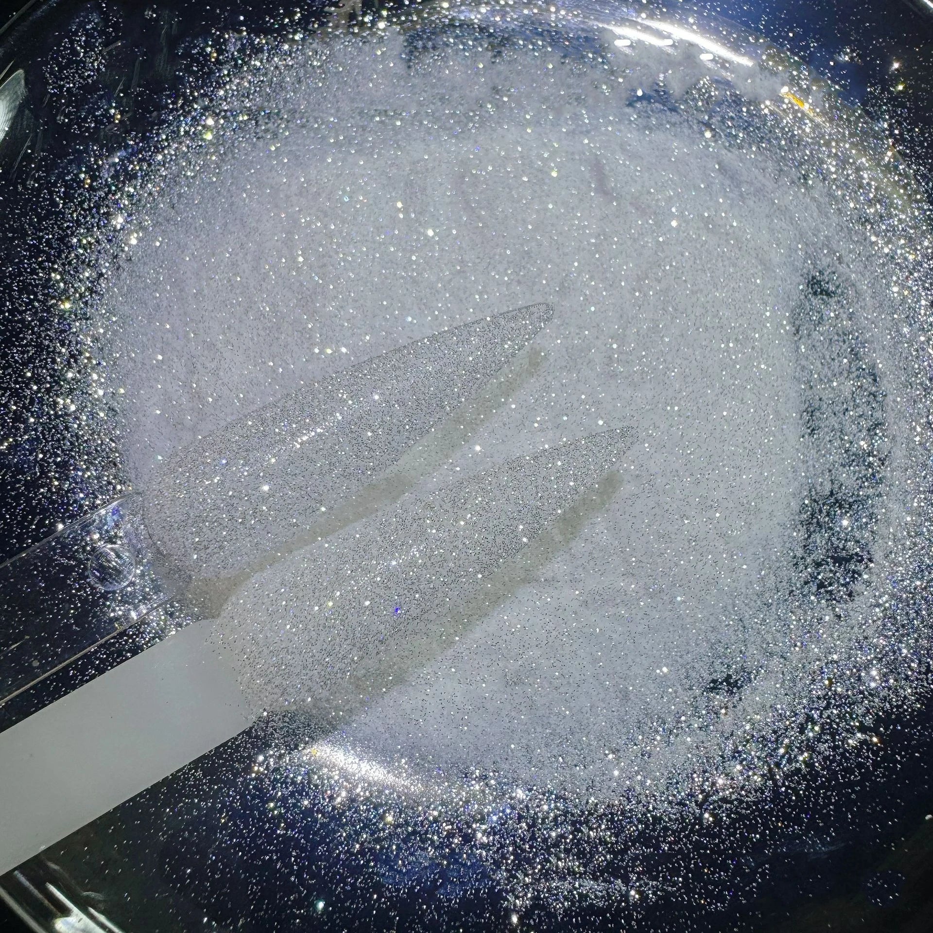 Galaxy Star Diamond Powder Aurora Chrome Nail Glitter Mix of White Sparkle Shiny Sequins for Nail Art Manicure Decorations 500g Qme