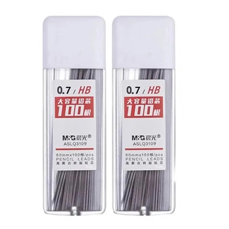 2B/HB Mechanical Pencil Refills White Simple 0.5/0.7mm for Students School Supplies Office Accessories Stationery Supplies Qme (HB)2box 0.7 mm