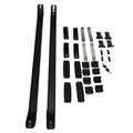 Car Roof Luggage Rack Aluminum Alloy Stainless Steel Rooftop Cargo Carrier with Protective Pads for Long Trips Qme black