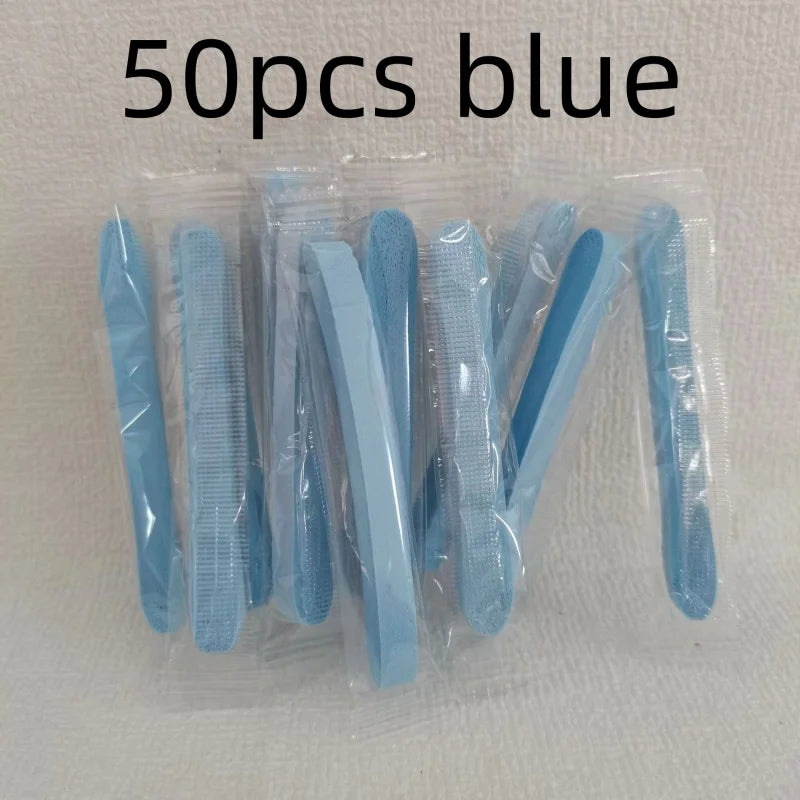 Compressed Face Wash Sponge Kit Ultra Soft Reusable Travel Friendly Perfect for Cleansing Makeup Removal Mask Application Qme 50pcs blue