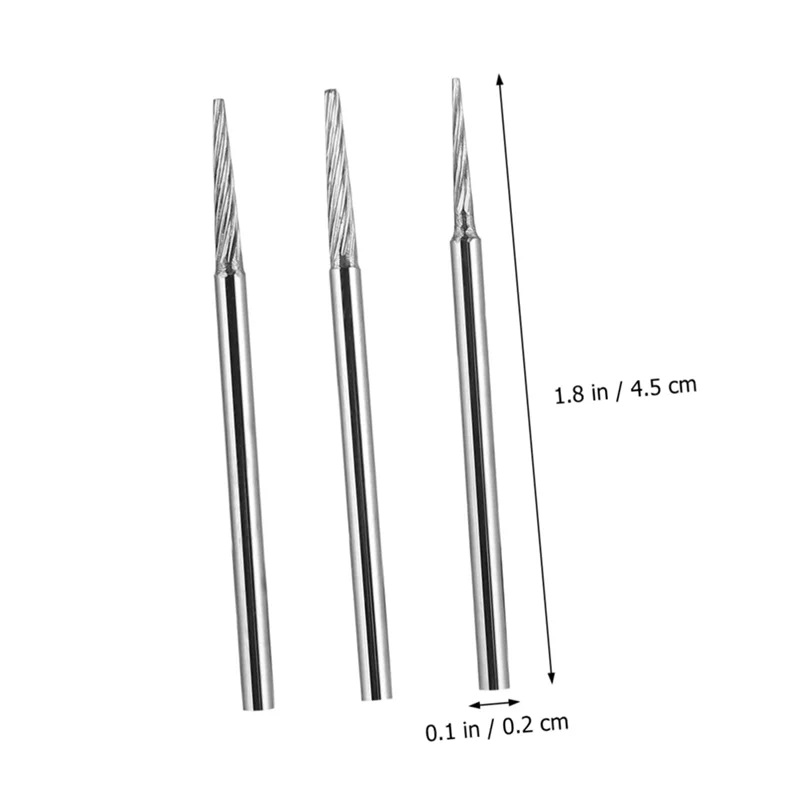 A02F-3-Piece Bead Polishing Drill Rod, Steel Construction With Cylindrical Grind And Fixed Needles Qme